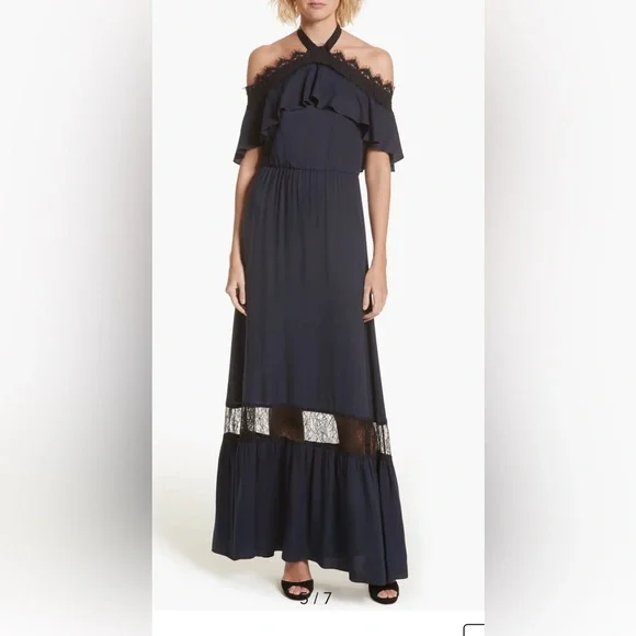 Alice + Olivia Misty Halter Maxi Dress NWT - Picture 6 of 13
